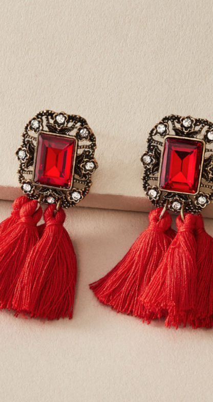 Ruby Red| Earrings